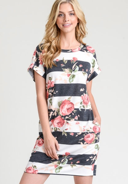 T Shirt Floral Dress